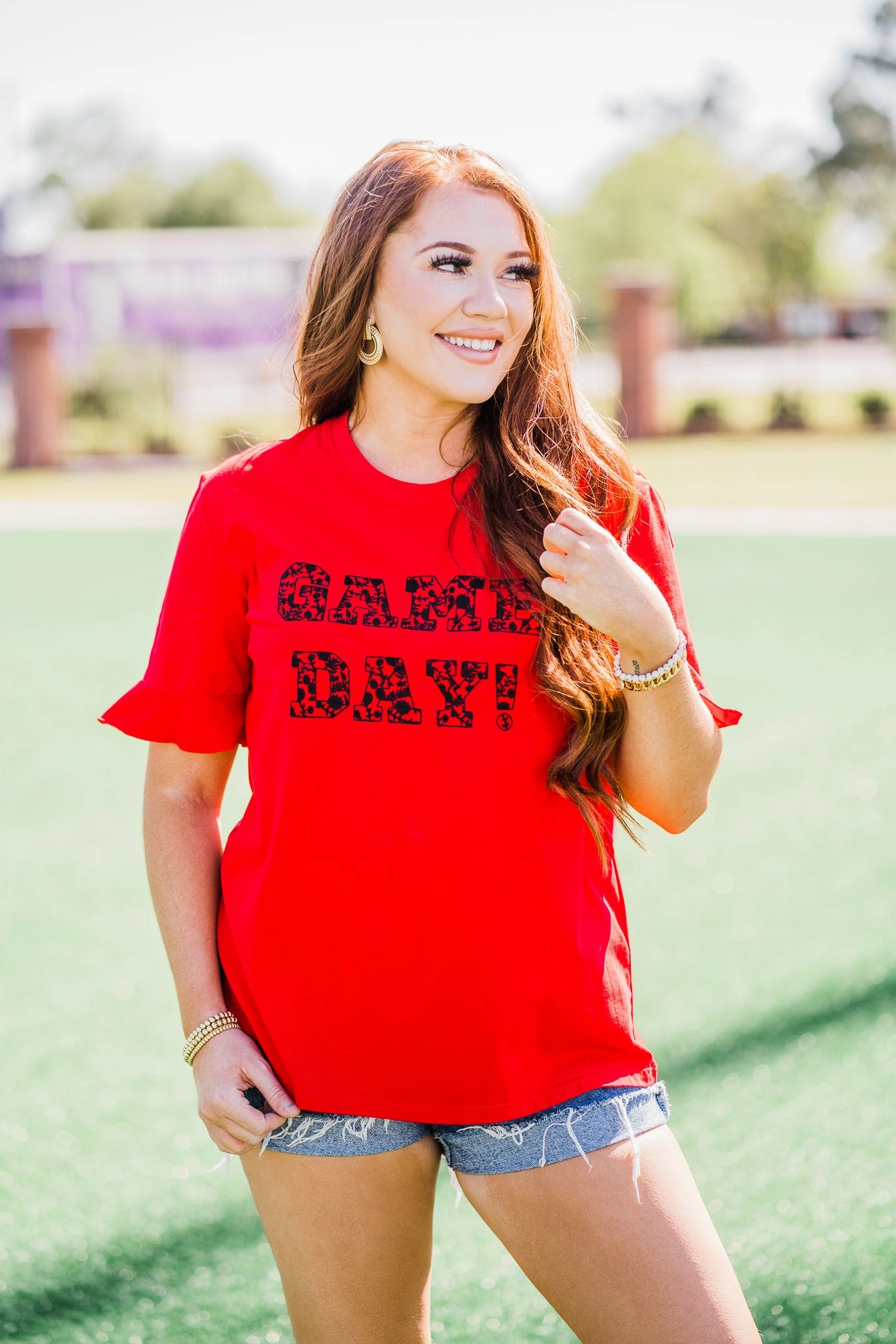 Red & Black Game Day Spirit Tee by Layerz VersatileLayering