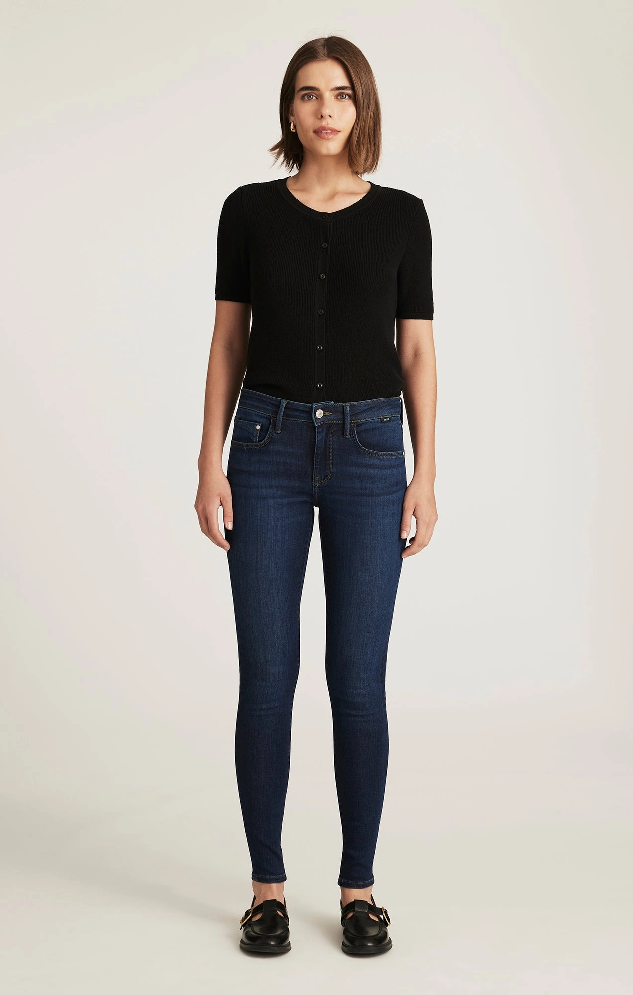 Brunch Outfit Trend Setter Suitable Outfit ADRIANA SKINNY IN DARK SUPERSOFT