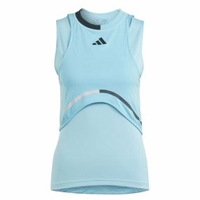 Taped Neckline Anti Static Inner Layer adidas - Women's Tennis Match Tank Top (IL9597)