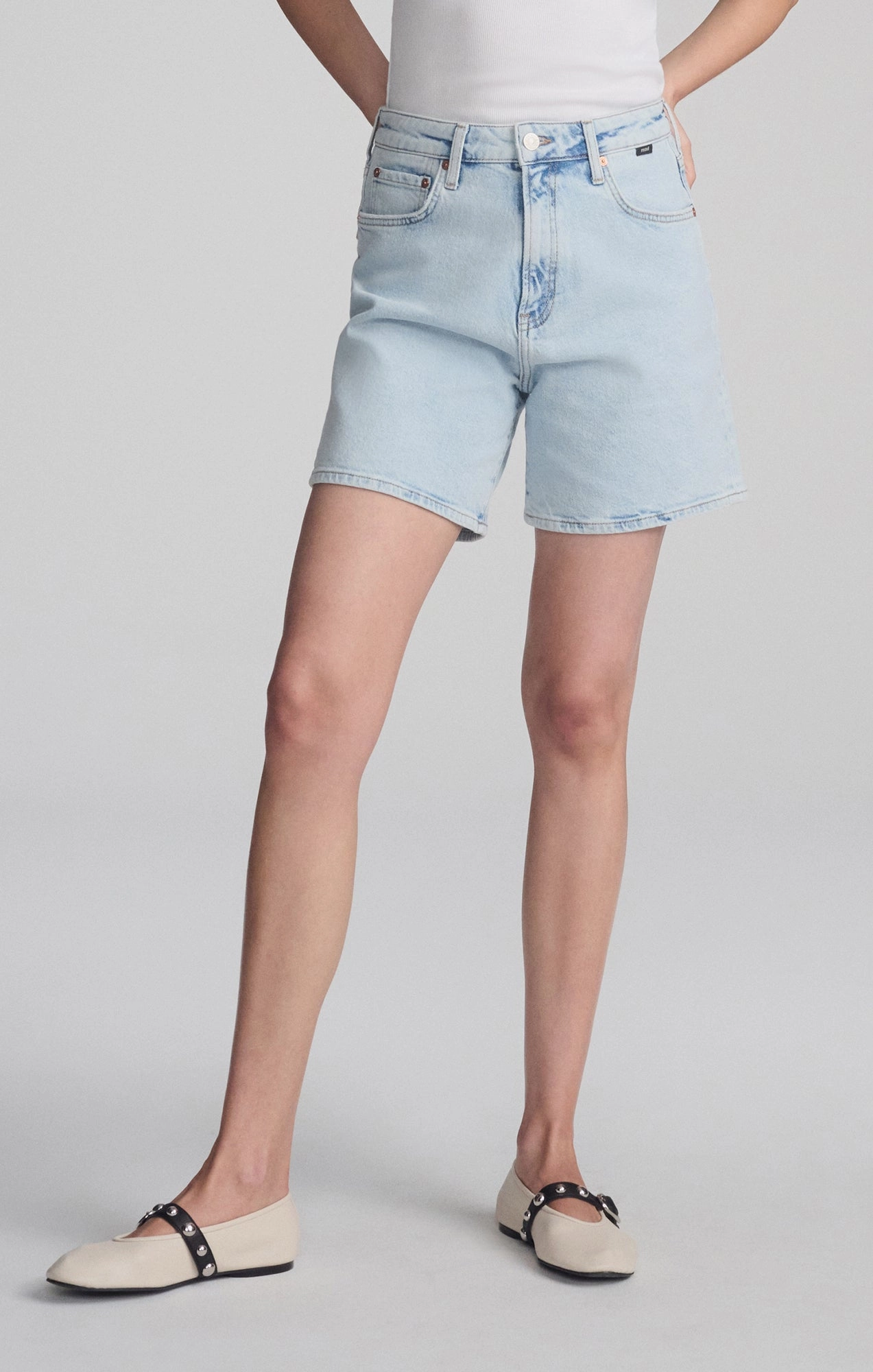 Anti Odor HEIDI LONG SHORTS IN BLEACHED 90'S