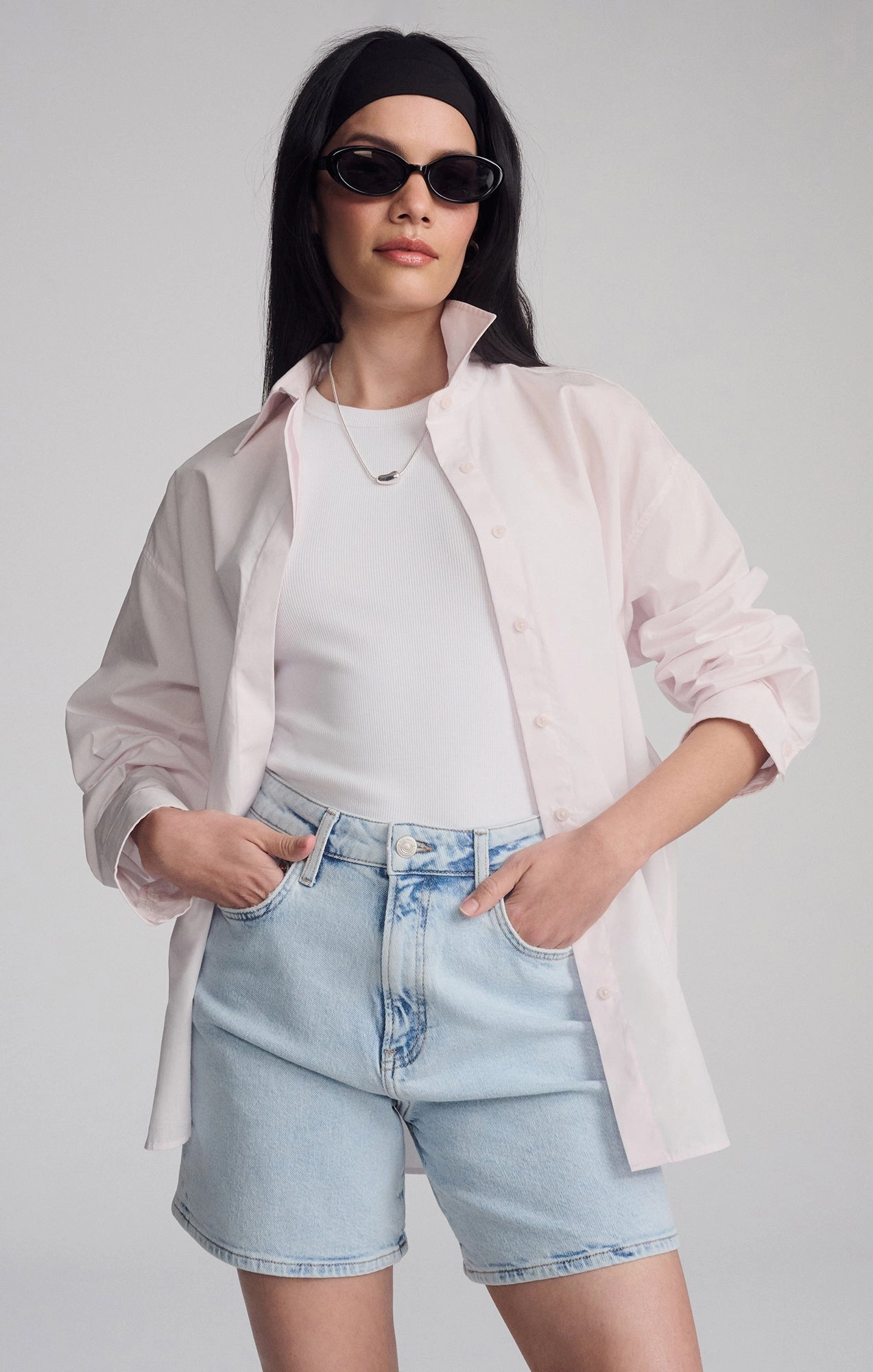 HEIDI LONG SHORTS IN BLEACHED 90'S Spandex shorts Sport Layer