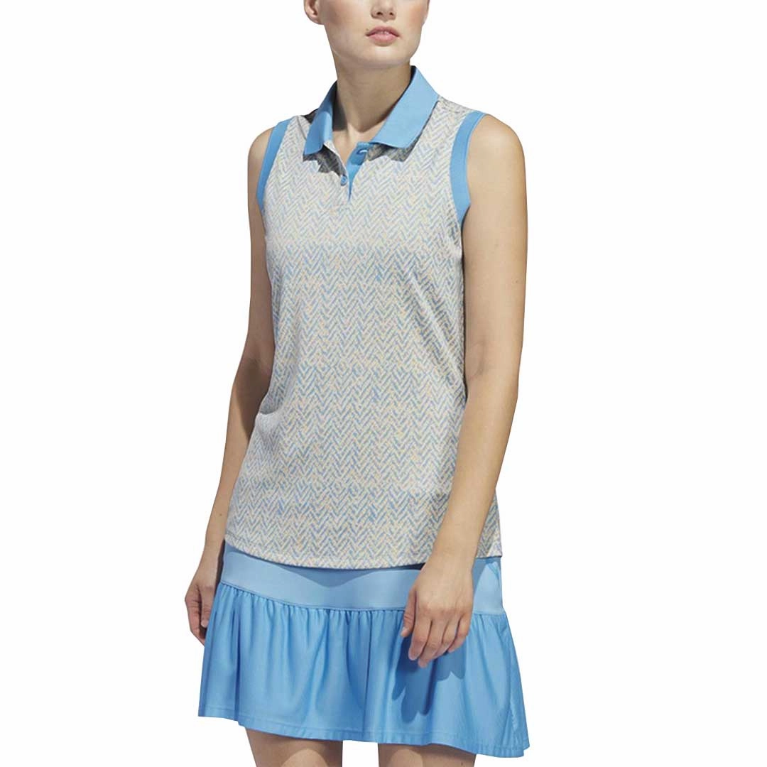 adidas - Women's Ultimate365 Jacquard Polo (IP4243) Windproof Closure Moisture Management Fabric