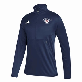 Relaxed Daily Style Thermal Insulated Jacket adidas - Women's Winnipeg Jets 1/4 Zip Jacket (IK4079)