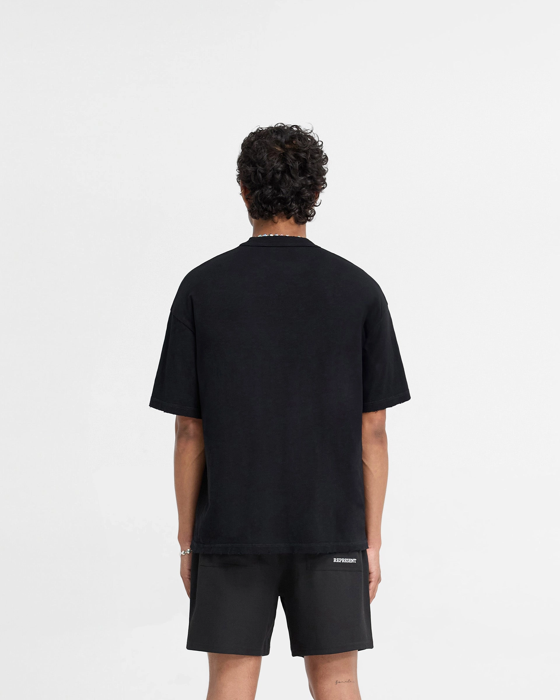 Multi Directional Stretch Effortless Wear Slub T-Shirt - Jet Black
