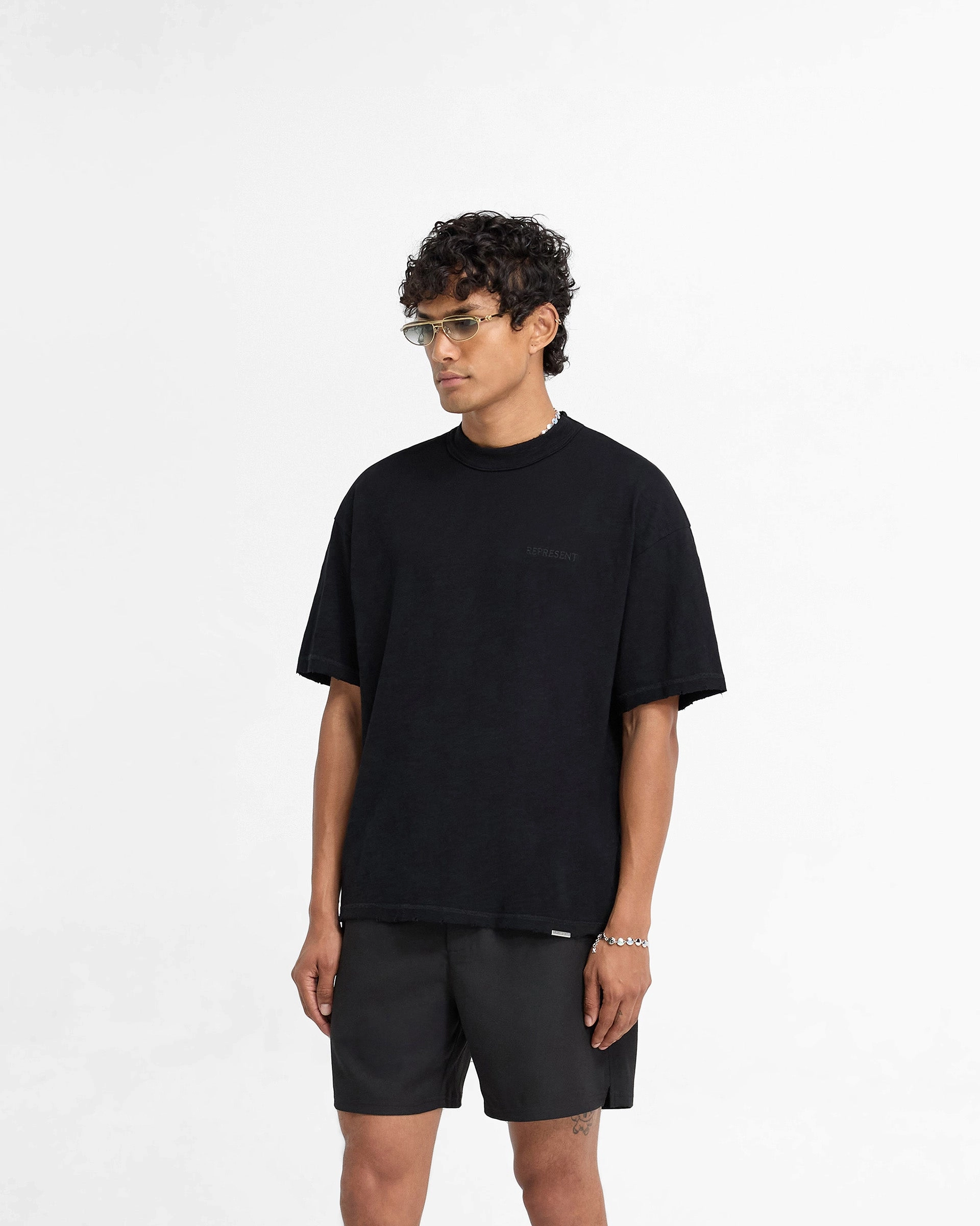 Slub T-Shirt - Jet Black Comfy Fit Active Comfort