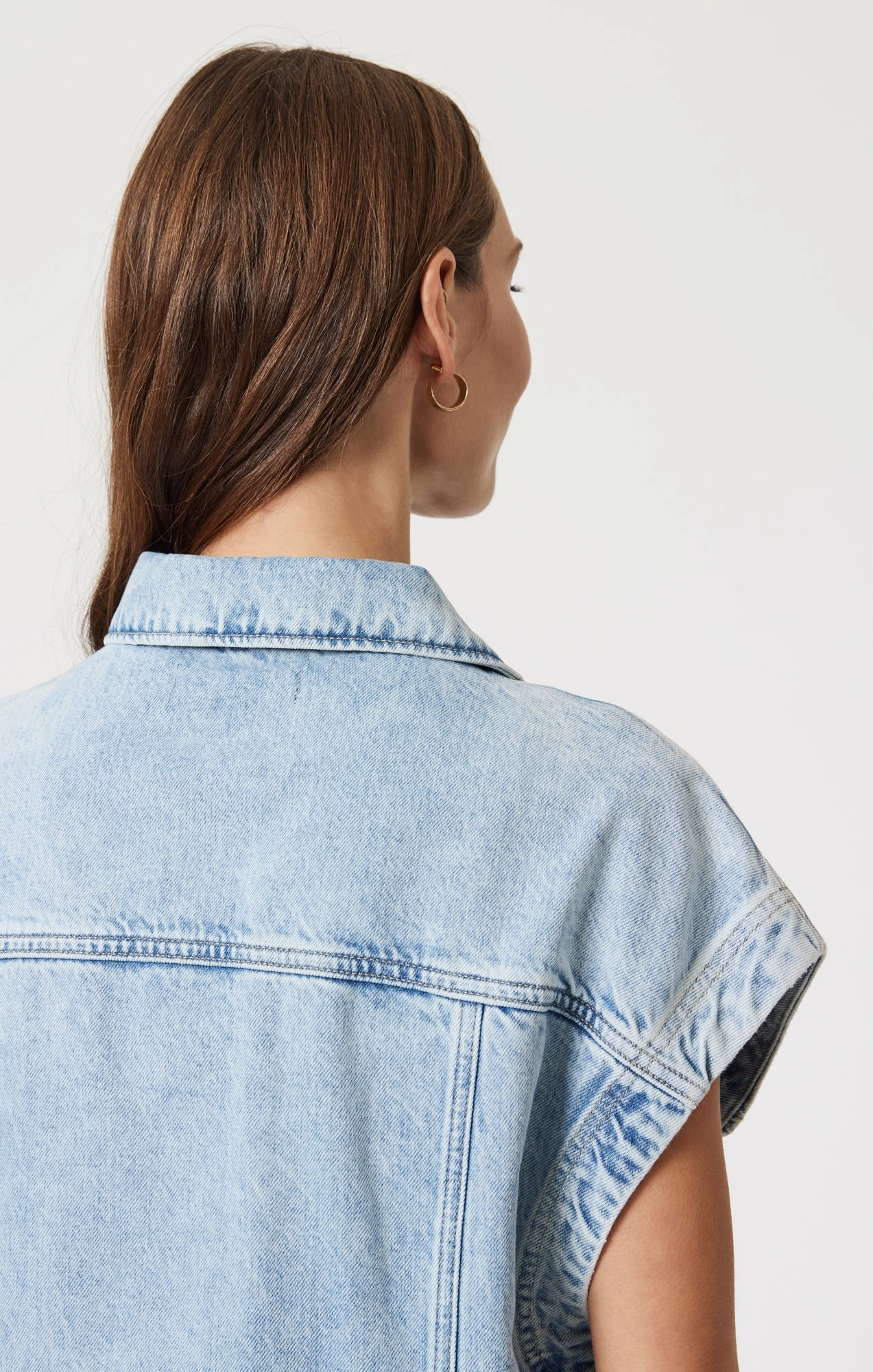 Classic Casual Active Outfit NADIA VEST IN BLEACHED WELL BLUE