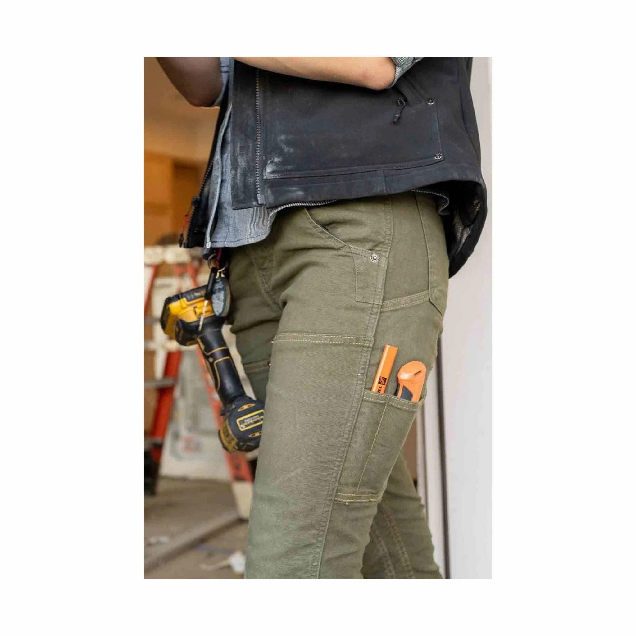 Dovetail Women's Maven X Pant - Moss Green Functional Stretch Outdoor Use