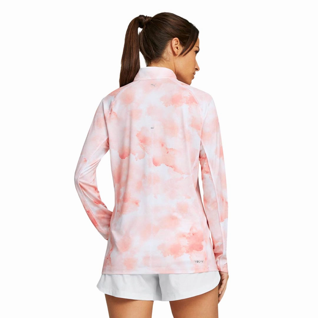 Puma - Women's YouV Cloud 1/4 Zip (539034 04) Anti Pilling Technology Everyday Look