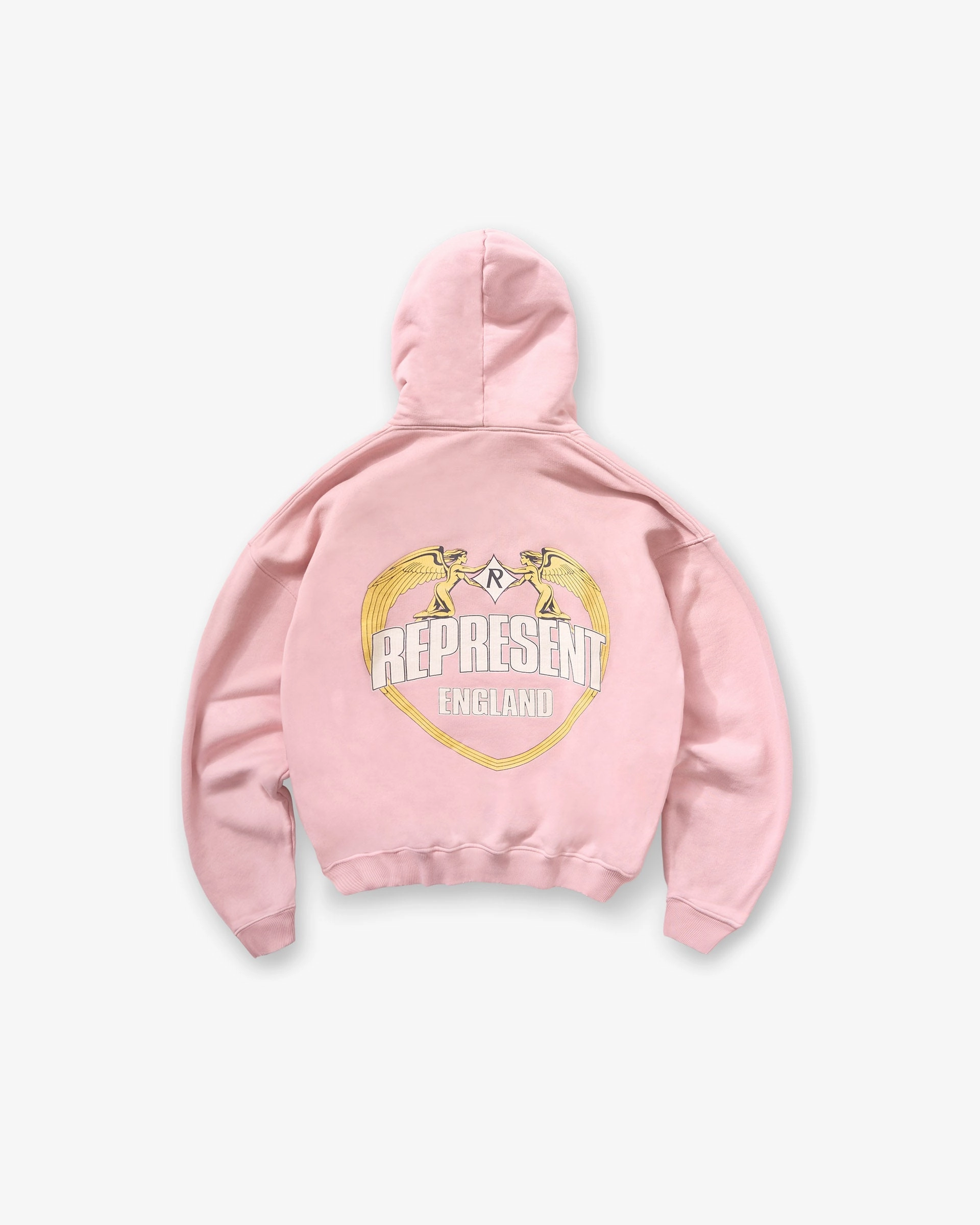 Represent Angel Border Hoodie - Quartz Potoroo like Layer Friendly