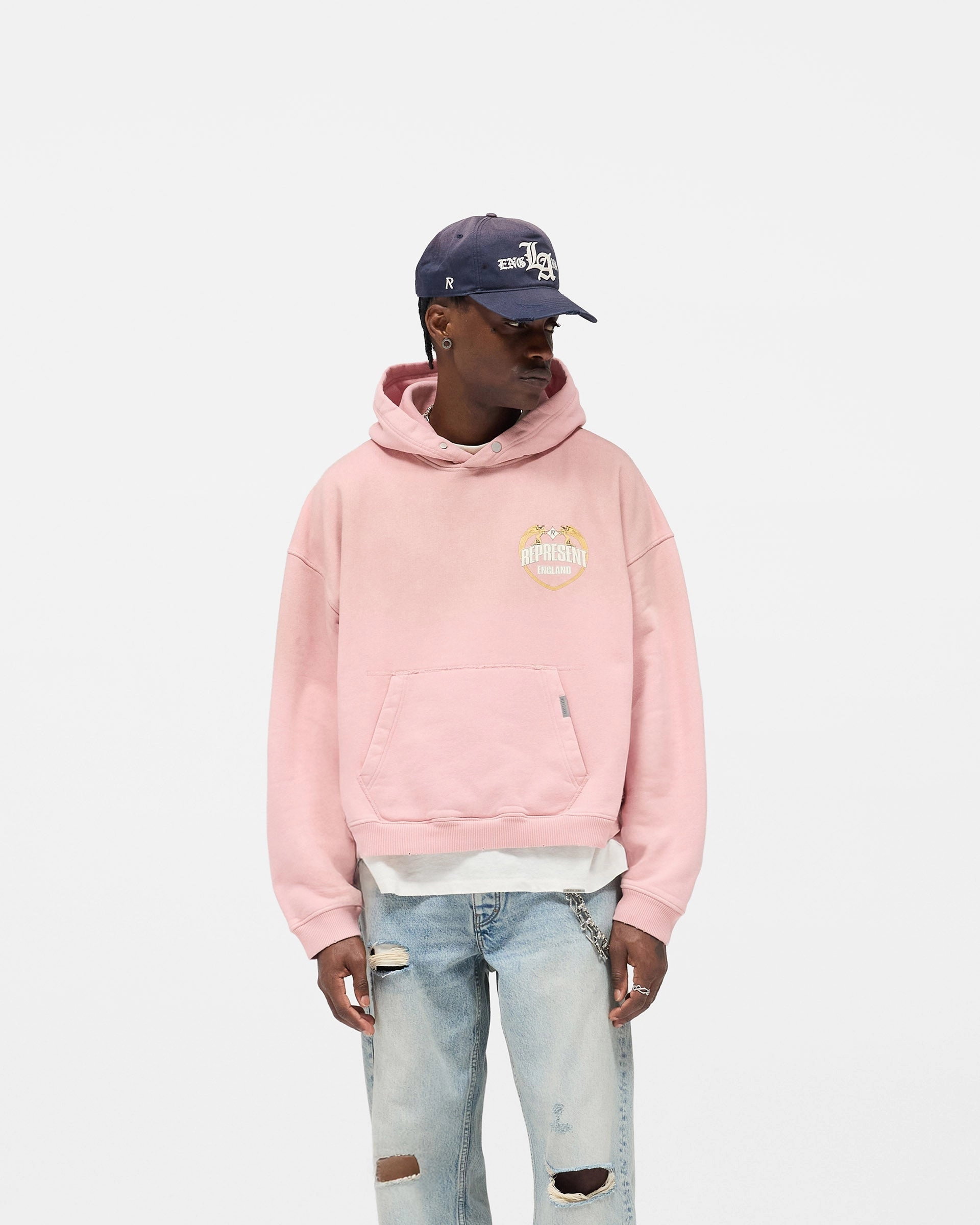 Represent Angel Border Hoodie - Quartz Street Season