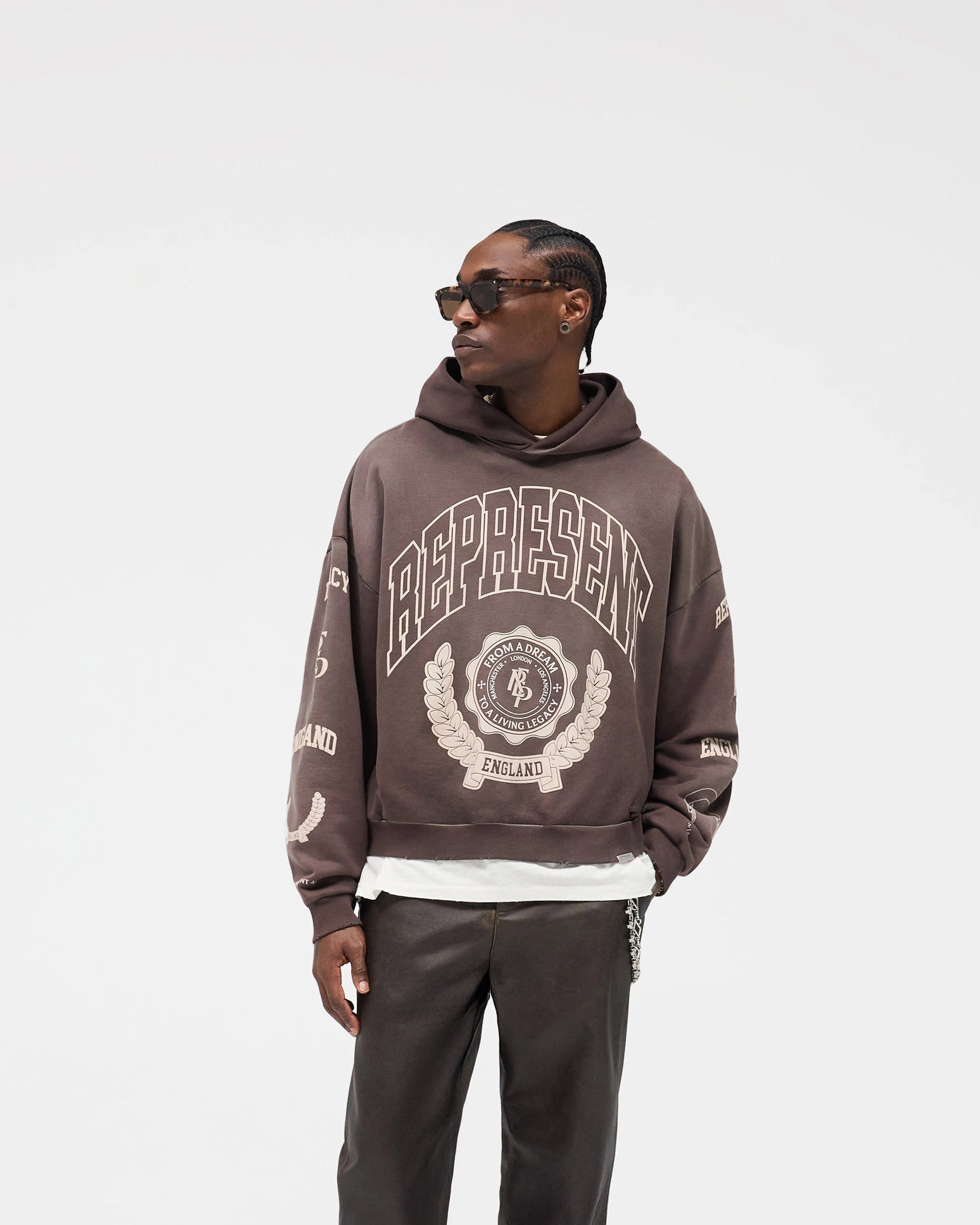 Pockets Koala like Represent Legacy Crest Hoodie - Nero