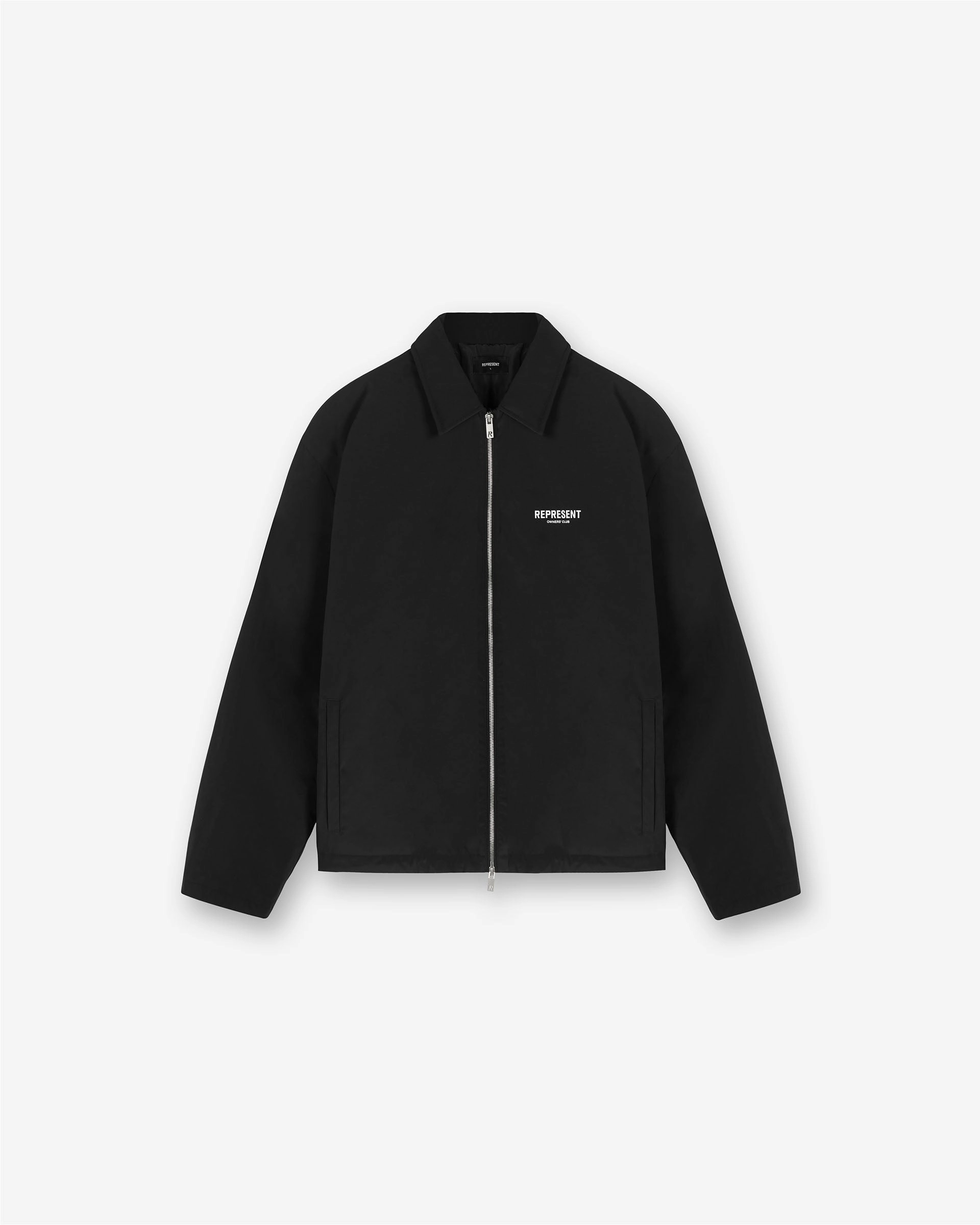 Represent Owners Club Coach Jacket - Black Refined Casual Ergonomic Mobility Cut