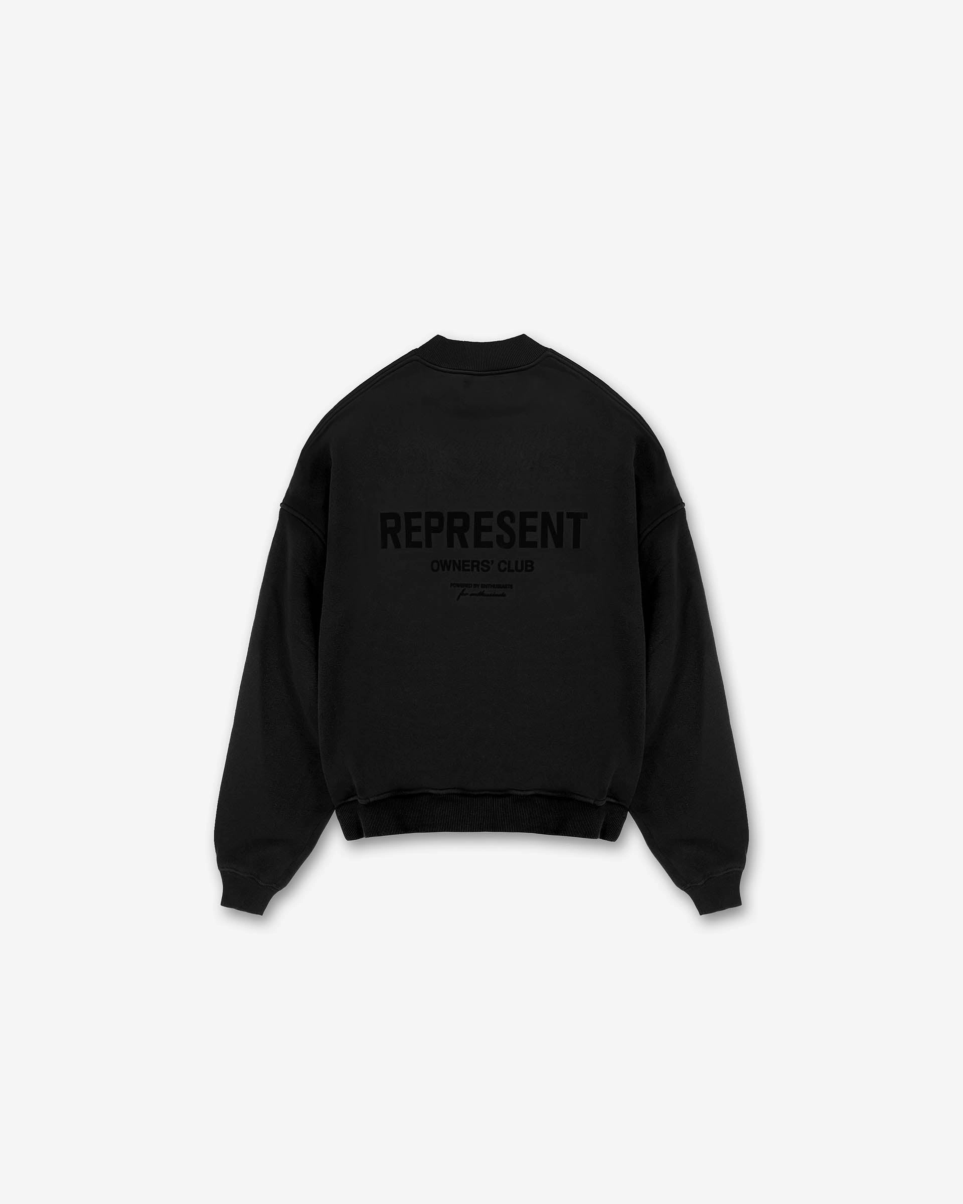 Understated Charm Represent Owners Club Flocked Sweater - Black