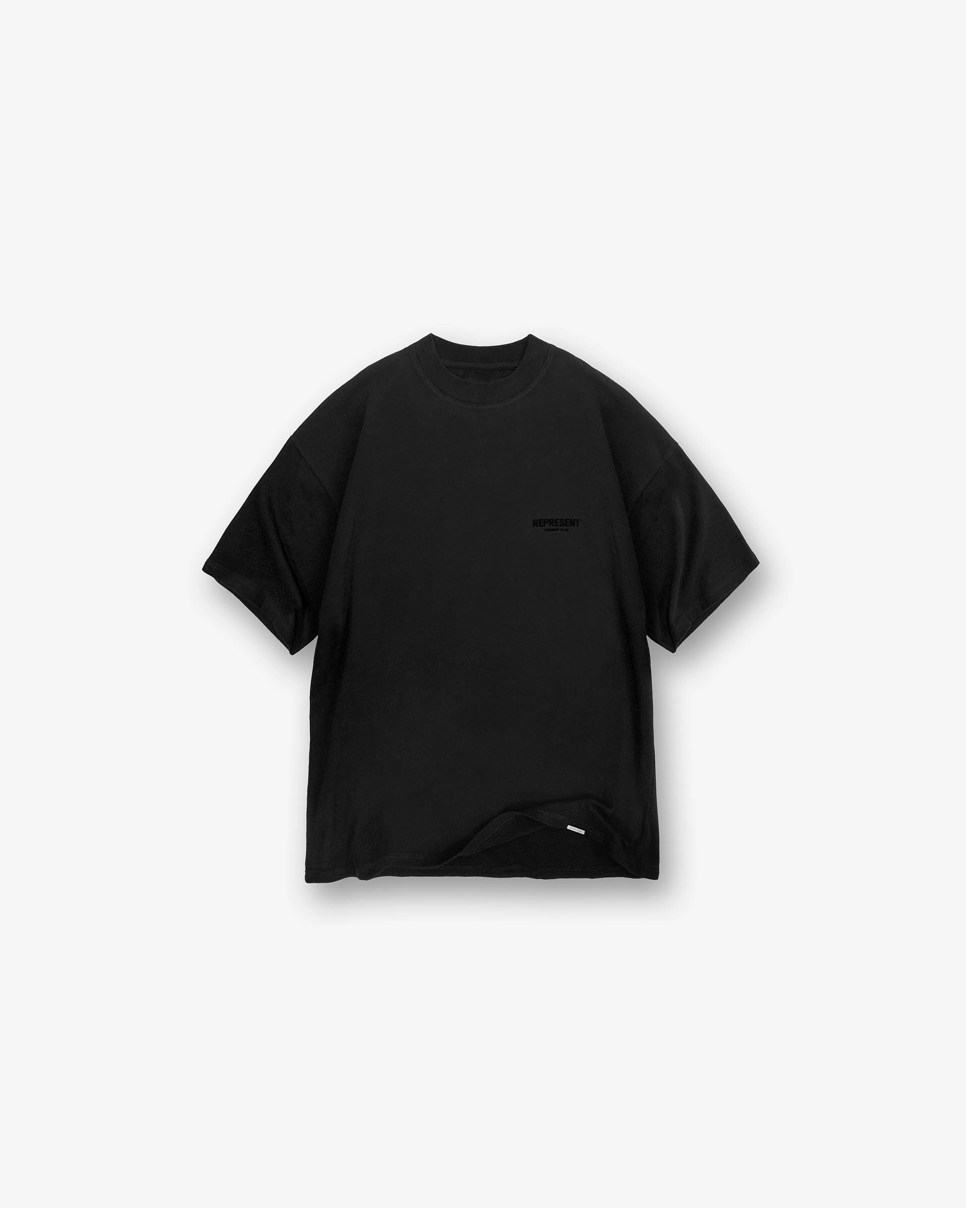 Represent Owners Club Flocked T-Shirt - Black Temperature Control Fabric Fashionable Look