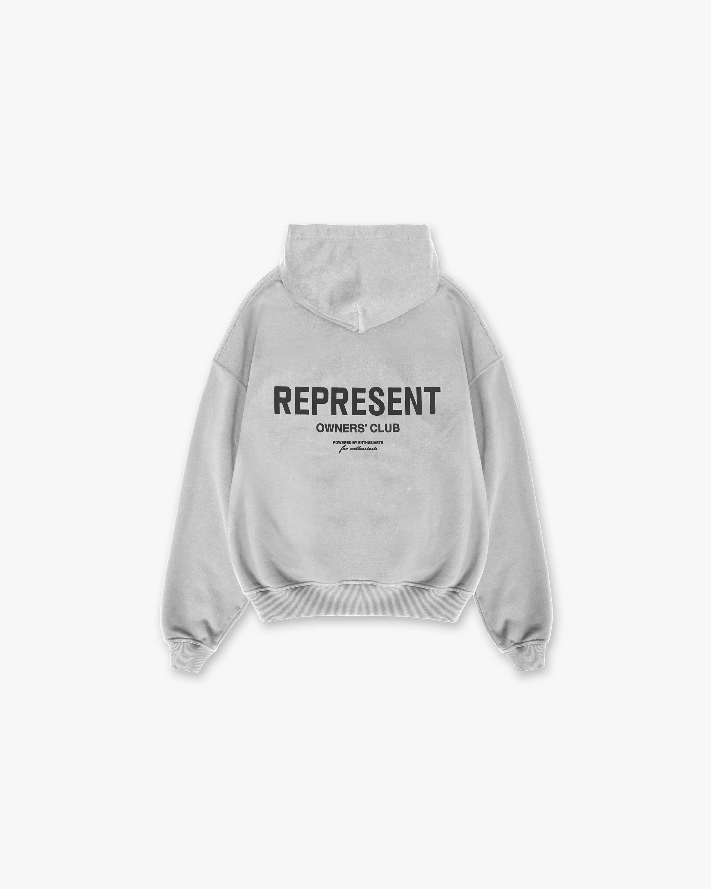 Represent Owners Club Hoodie - Ash Grey Ultralight Padding