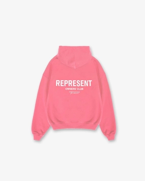 Represent Owners Club Hoodie - Bubblegum Pink Dromedary like Retro futuristic