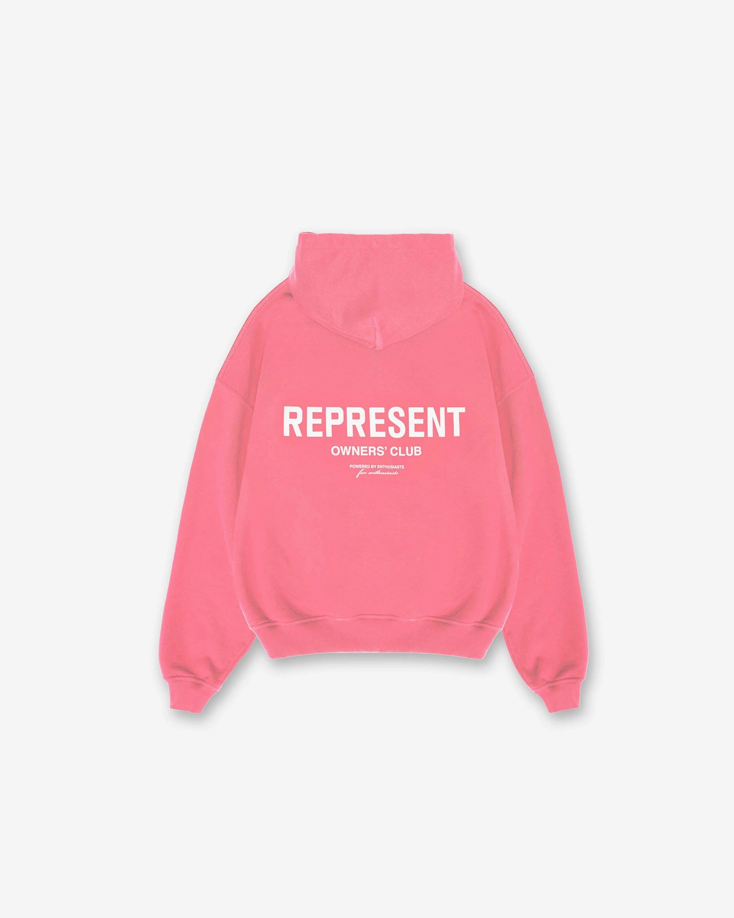 Represent Owners Club Hoodie - Bubblegum Pink Dromedary like Retro futuristic