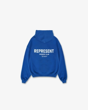 Represent Owners Club Hoodie - Cobalt Relaxed Waistband