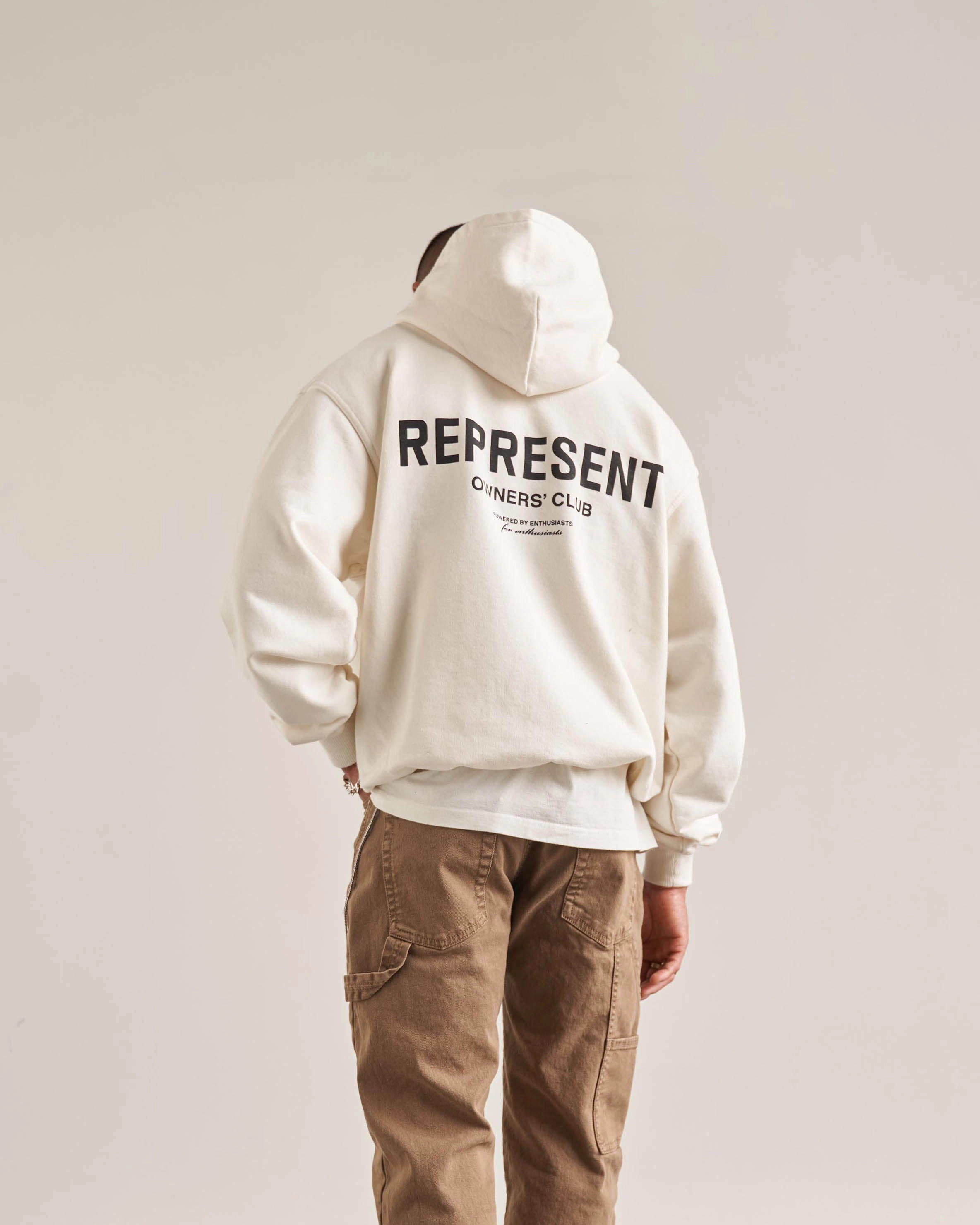 Glider like Represent Owners Club Hoodie - Flat White