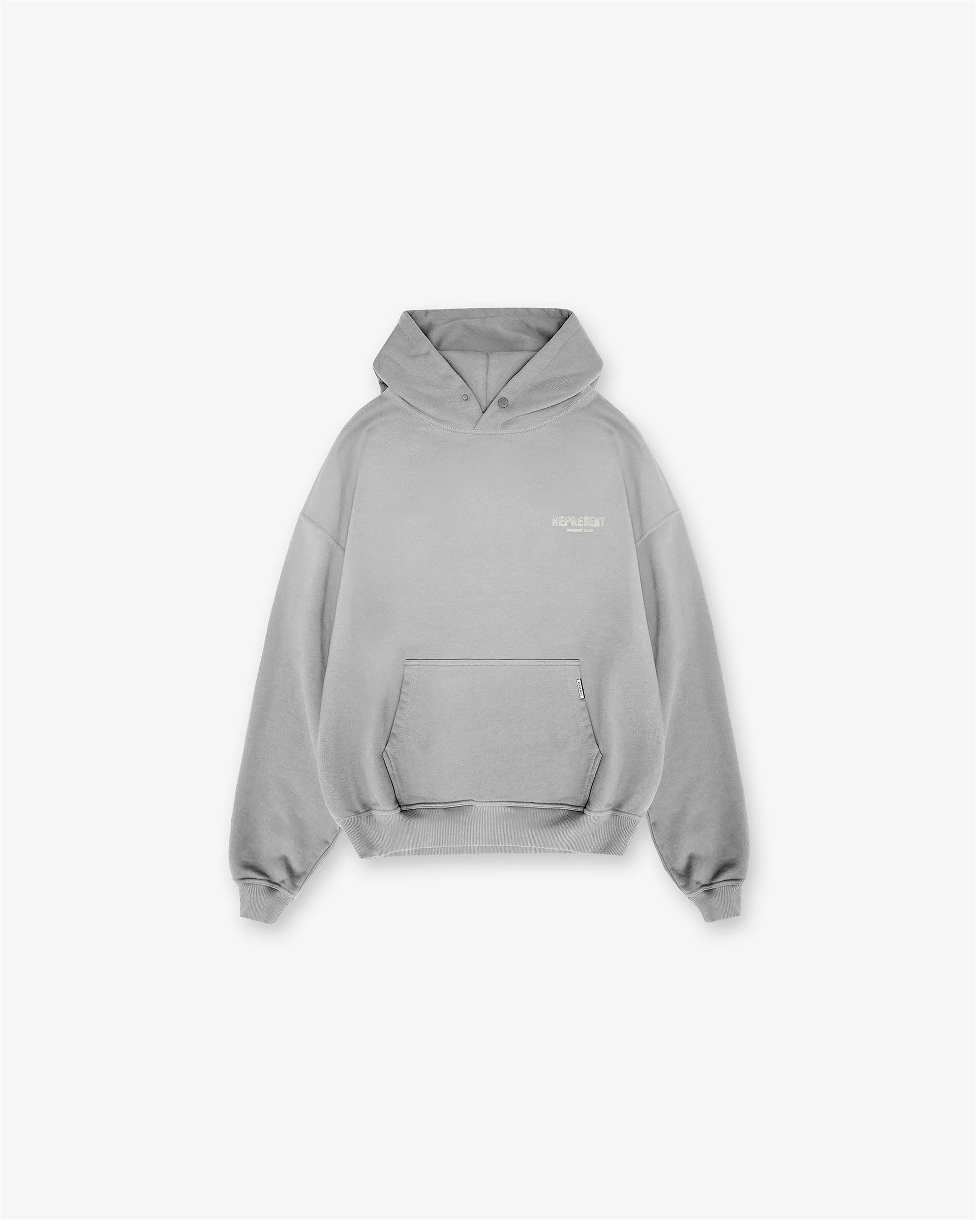 Weekend Outfit Triple Stitch Seams Represent Owners Club Hoodie - Ultimate Grey