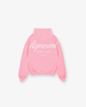 Simple Look Represent Owners Club Script Hoodie - Pink