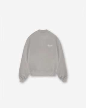 Represent Owners Club Script Sweater - Slate Airflow Optimized Brushed Inner