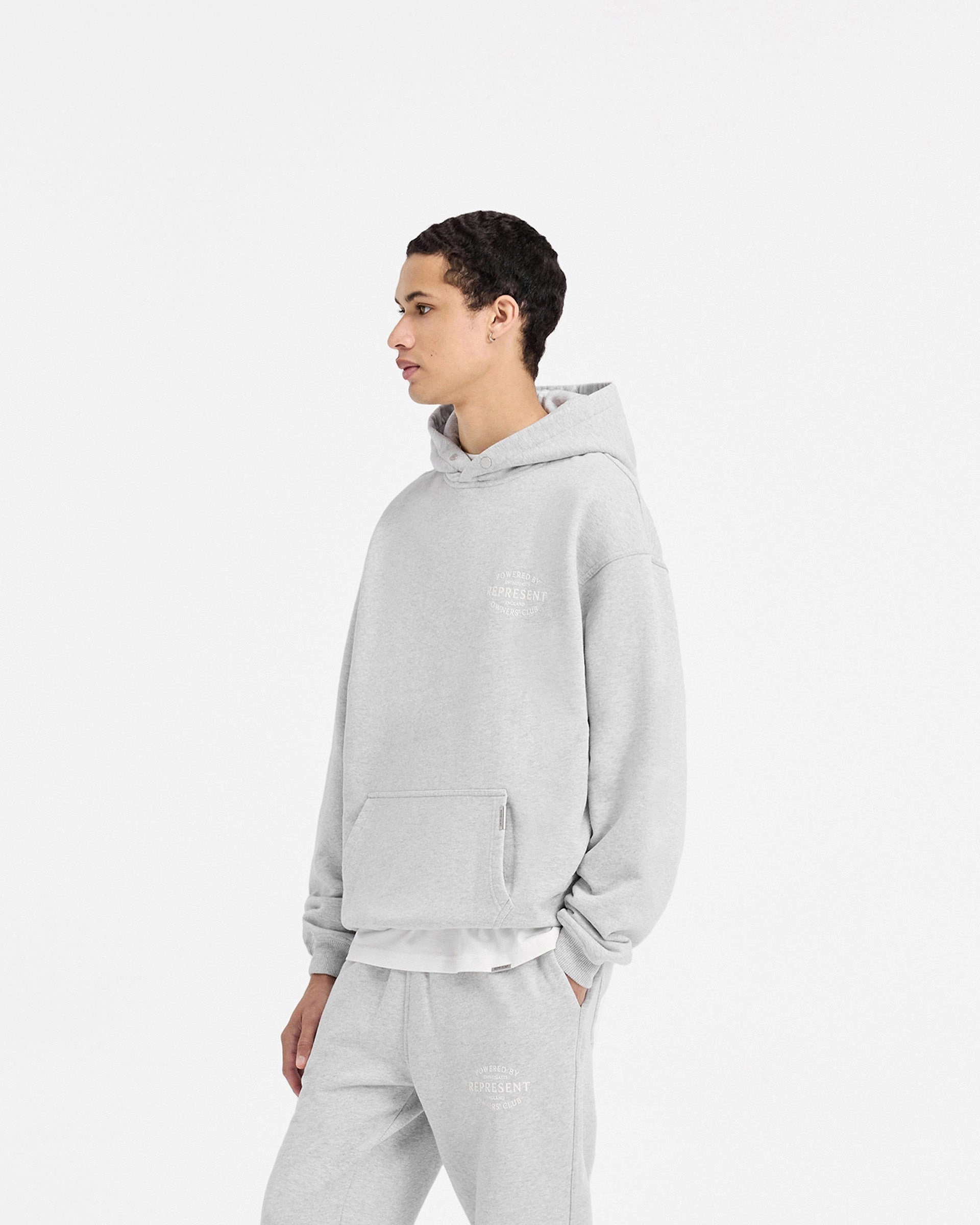 Muskox like Represent Owners Club Stamp Hoodie - Ash Grey