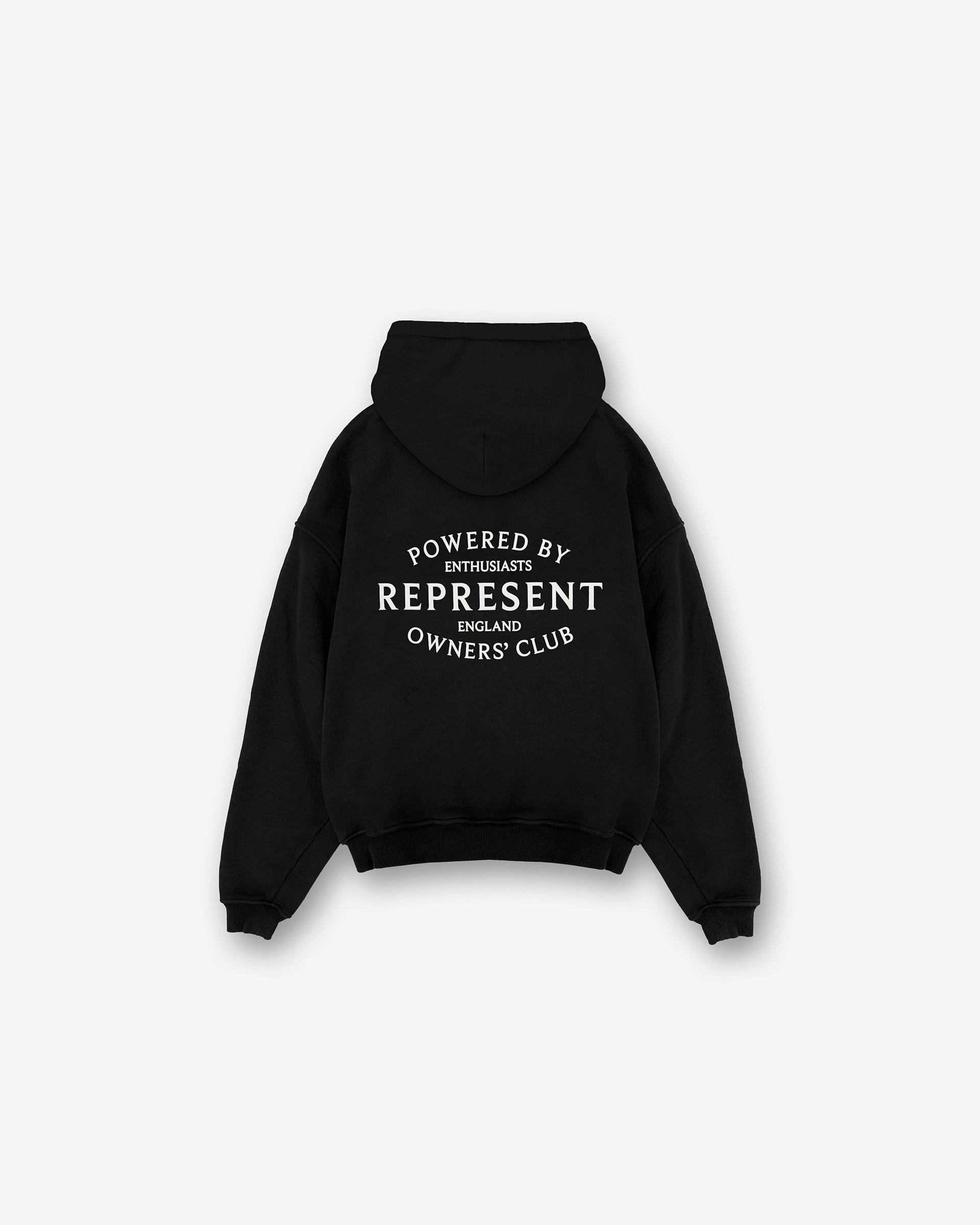 Represent Owners Club Stamp Hoodie - Jet Black Windproof Layer