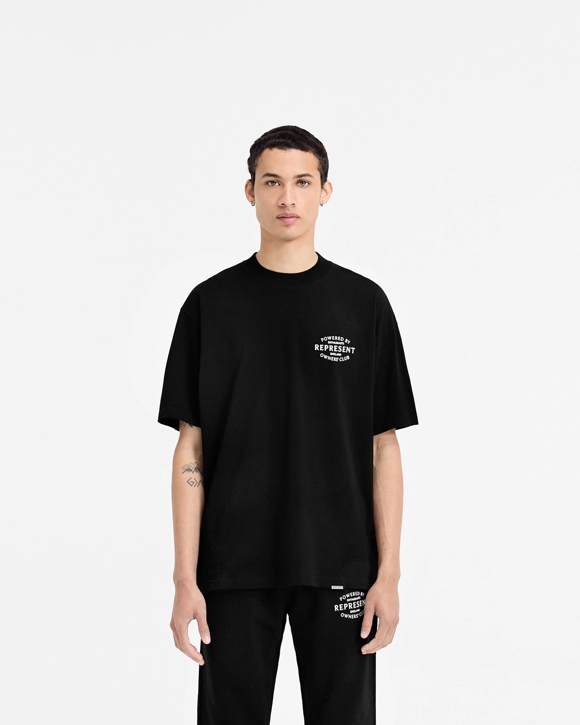 Represent Owners Club Stamp T-Shirt - Jet Black Affordable Fashion Casual Touch