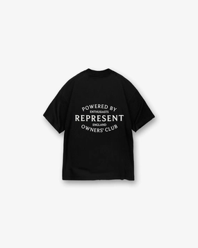 Represent Owners Club Stamp T-Shirt - Jet Black Breathable Comfort Design