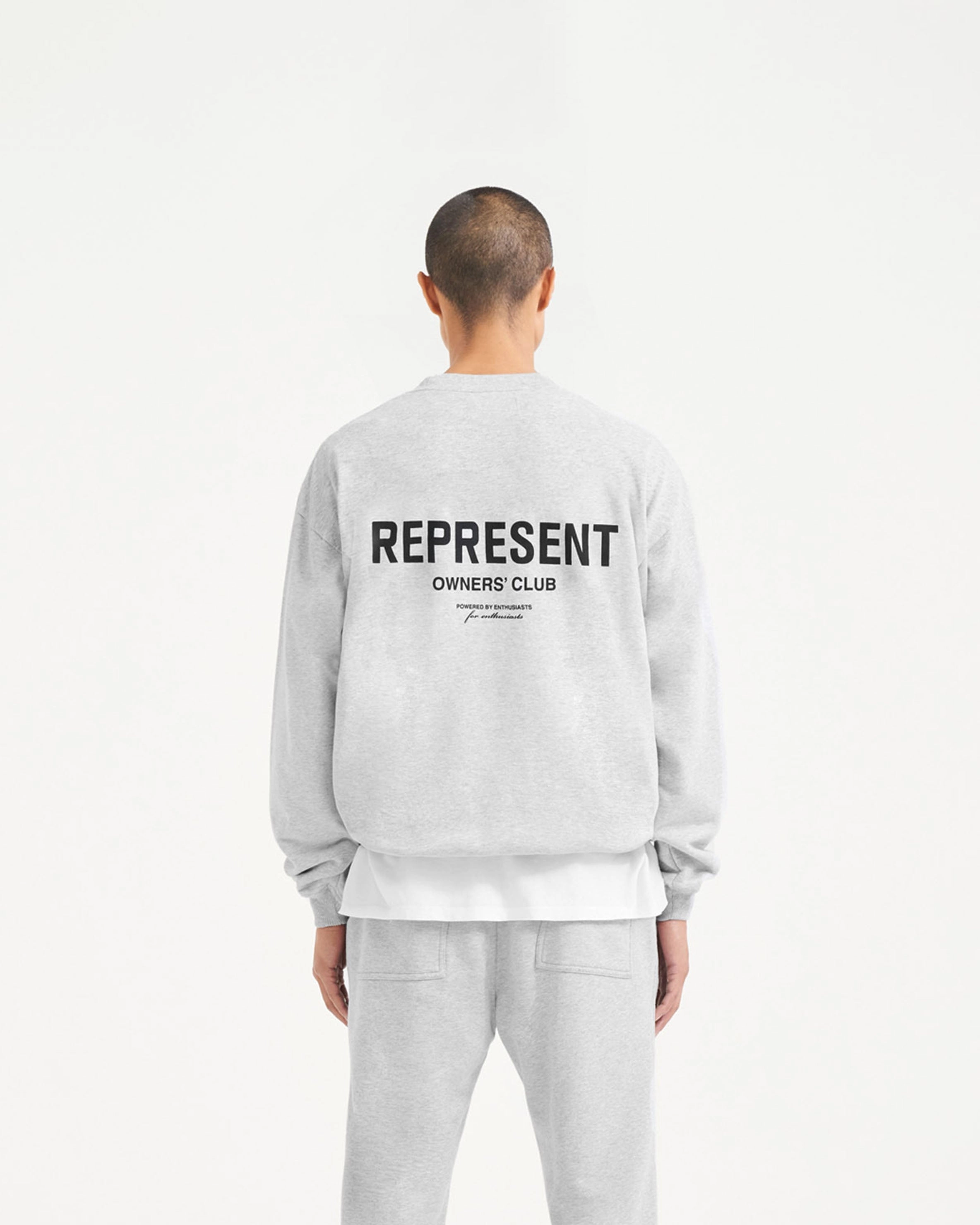 Off Duty Look Represent Owners Club Sweater - Ash Grey