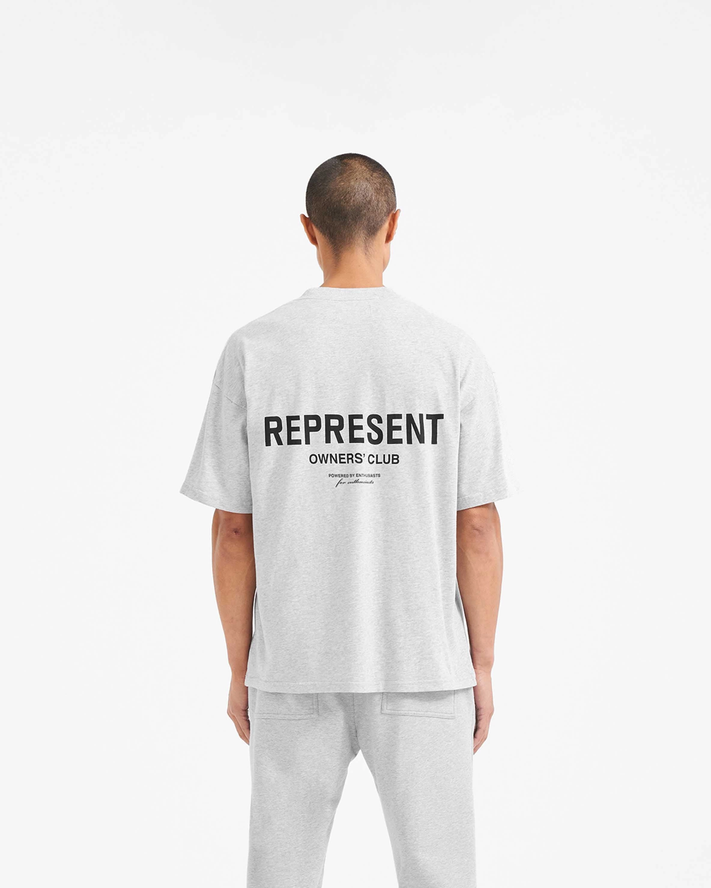 Represent Owners Club T-Shirt - Ash Grey Light Flex Fit