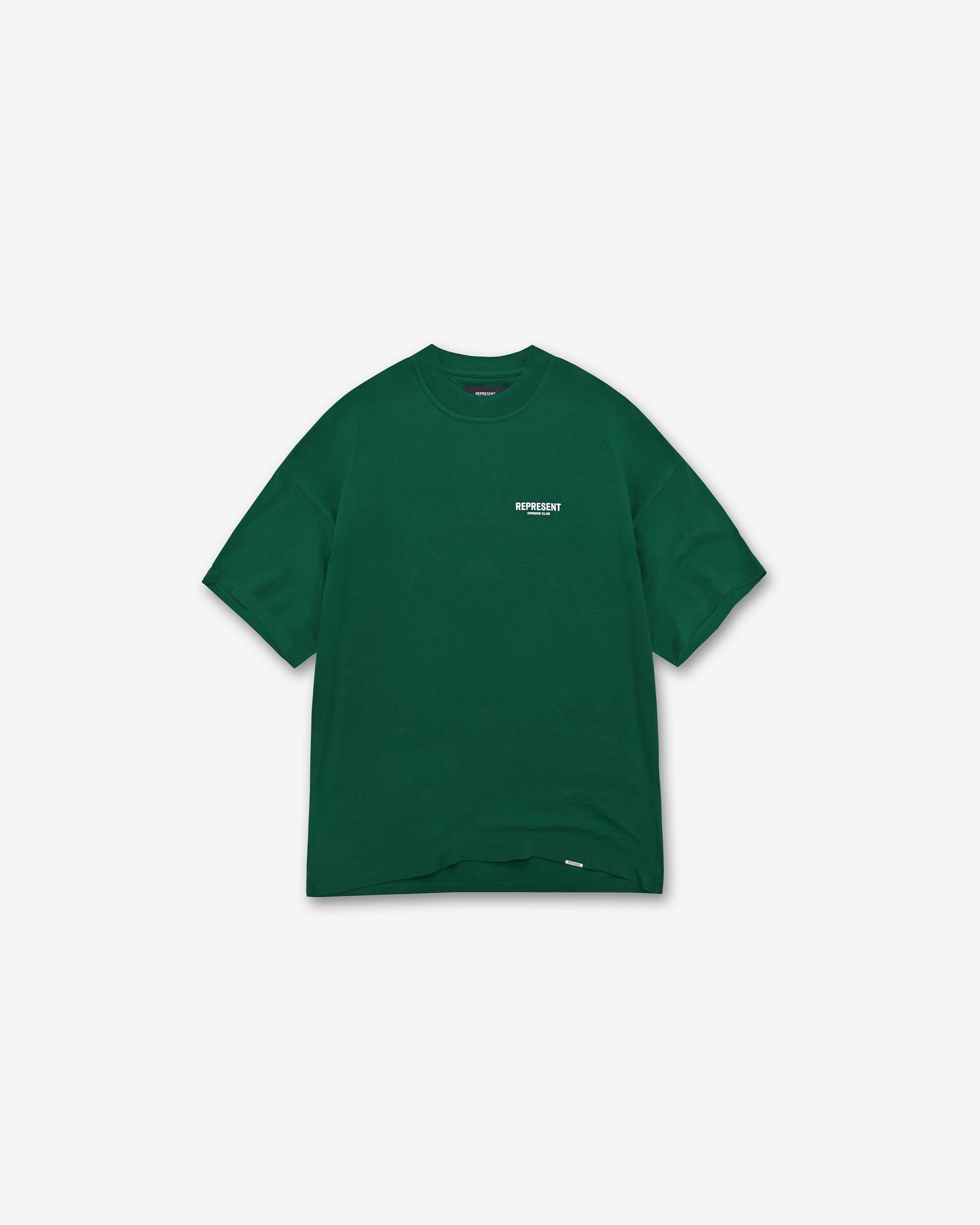 Cozy and Soft Standard Body Fit Represent Owners Club T-Shirt - Racing Green