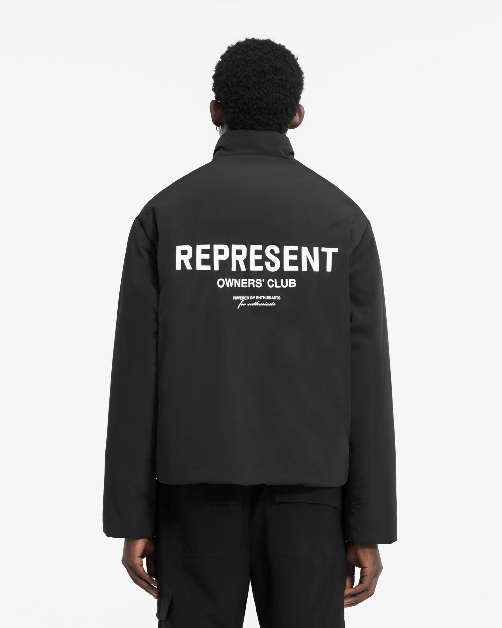 Represent Owners Club Wadded Jacket - Black AntiSnag Lining Material One Color