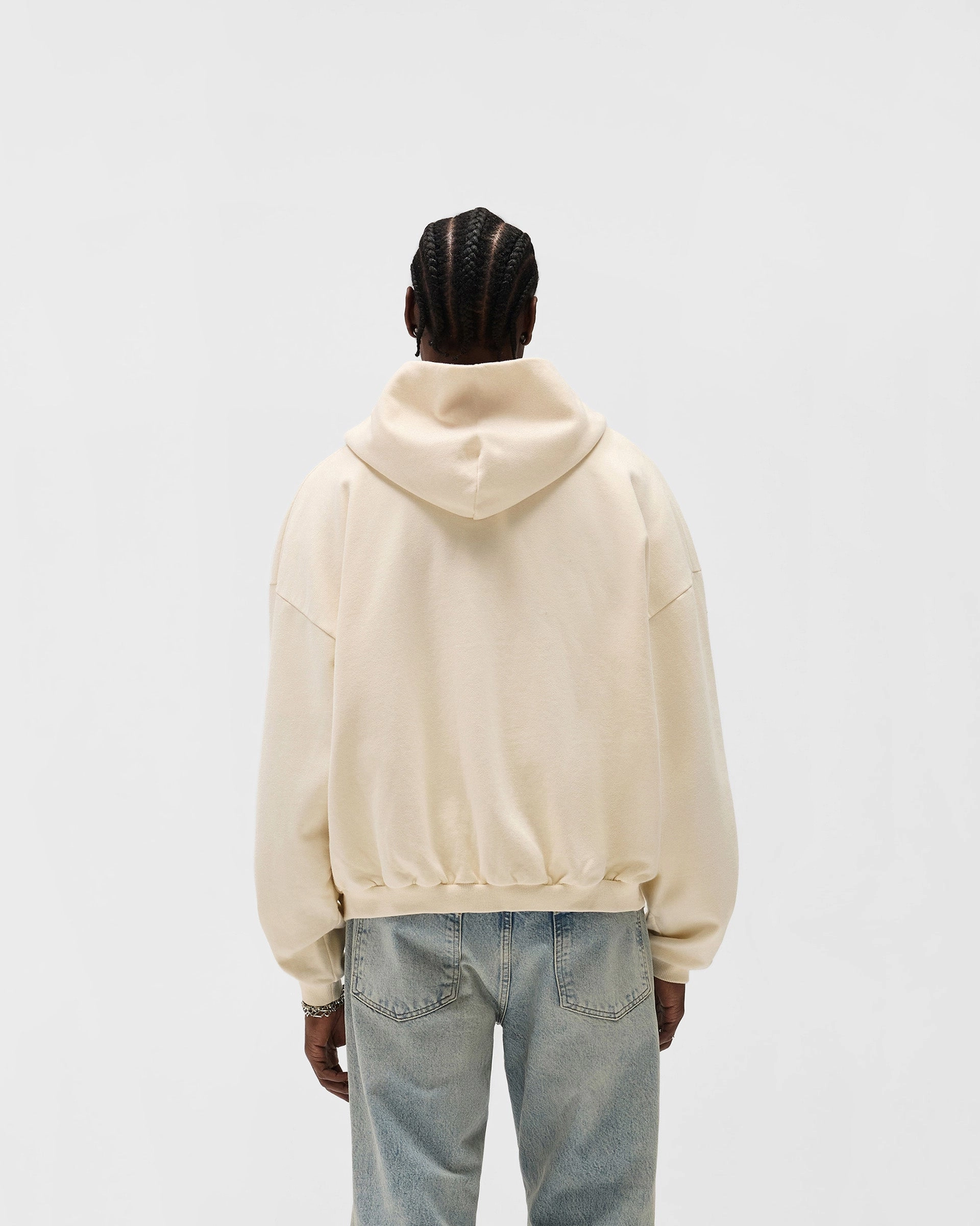 Cozy Waist Halloween look Represent Owners Club Zip Through Hoodie - Buttercream