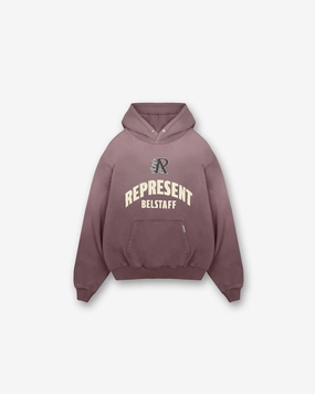 Represent X Belstaff Flame Phoenix Hoodie - Plum Lightweight Stretch Seamless construction