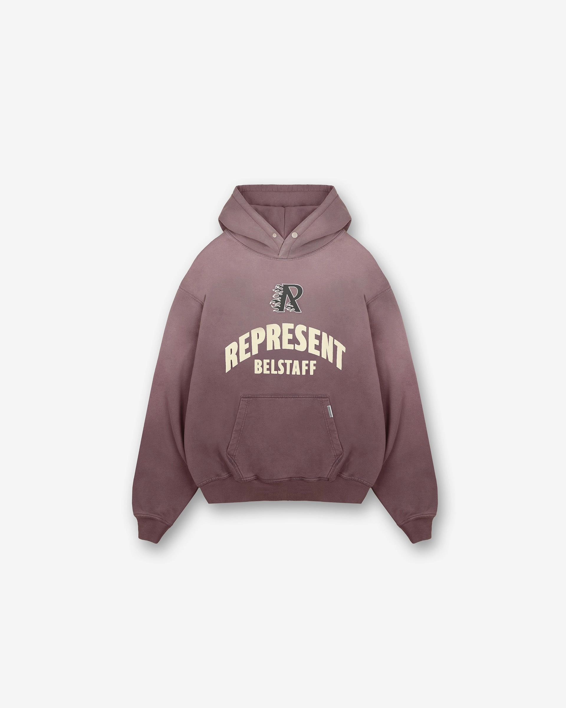 Represent X Belstaff Flame Phoenix Hoodie - Plum Lightweight Stretch Seamless construction