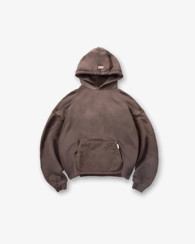 Represent X Hunter Hoodie - Stained Brown Cool Breeze Minimal Layers
