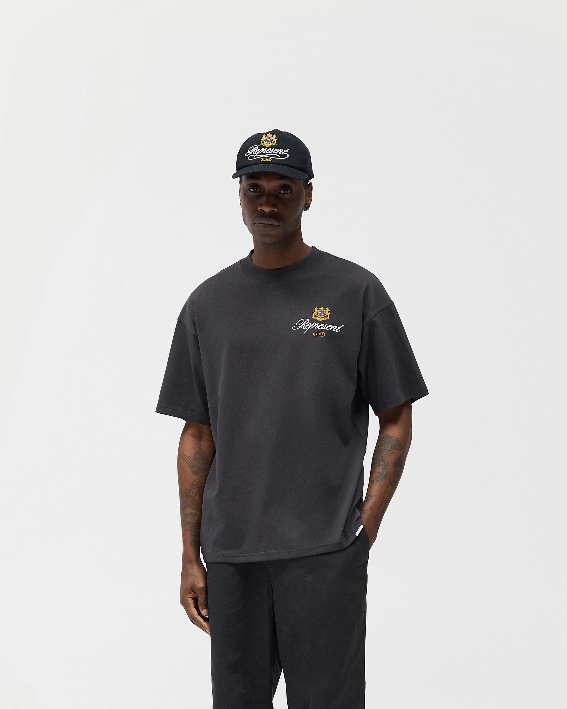 Represent X Puma Graphic T-Shirt - Dark Grey Essential Style Wear