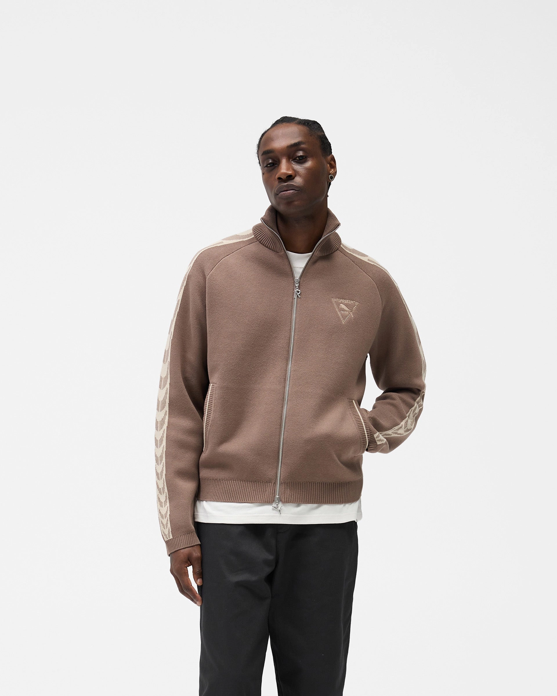 Reinforced Stress Points Represent X Puma T7 Knit Jacket - Pine Bark