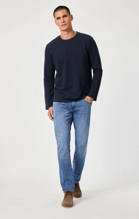 Sunny Vibes Weekend Style Traveler Gear Perfect For Daily JAKE SLIM LEG IN BLUE STONE WILLIAMSBURG