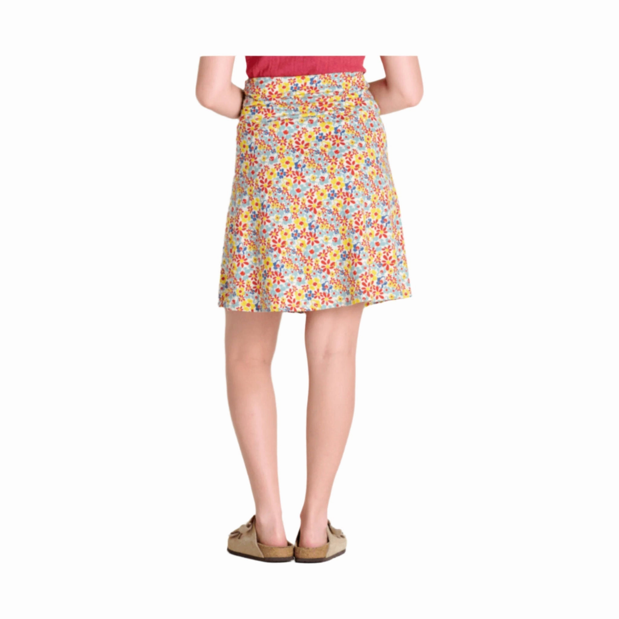 Toad & Co Women's Chaka Skirt - Barley Multi Floral Chill Look Comfort Fit