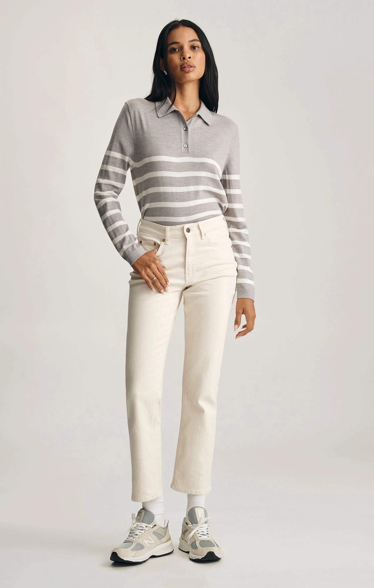 NEW YORK STRAIGHT LEG IN BEIGE CLASSIC BLUE Smart Tailoring