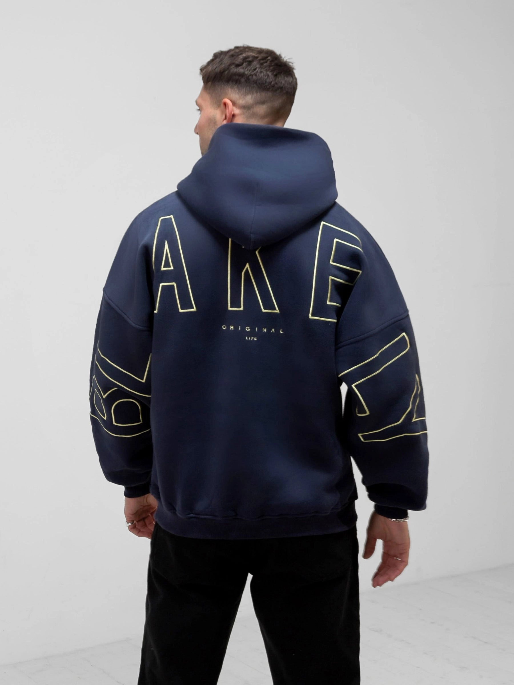 Embroidered Idris Oversized Hoodie - Yellow Casual Flex Chill Fit Design