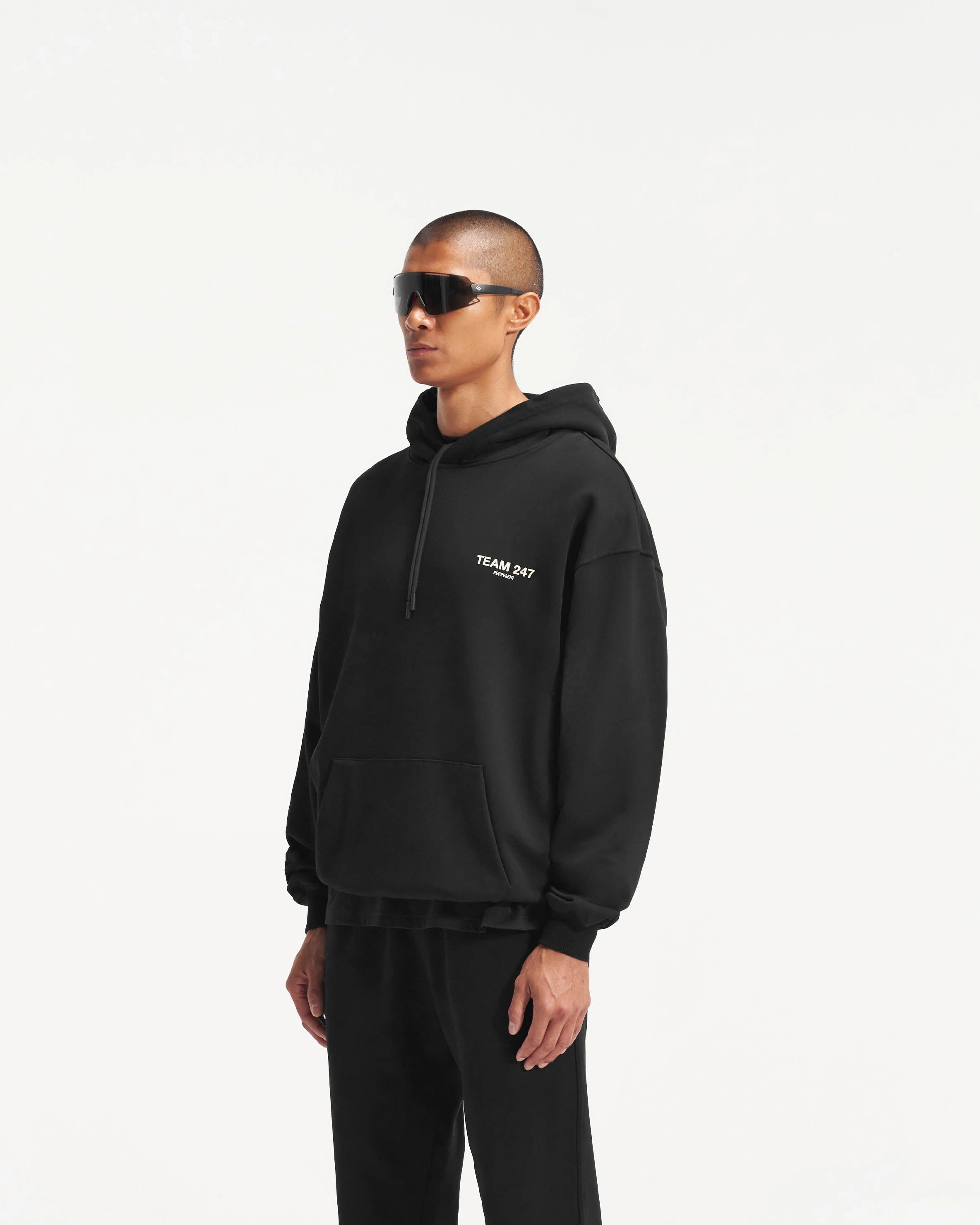 Street Energy Wear group style Team 247 Oversized Hoodie - Black