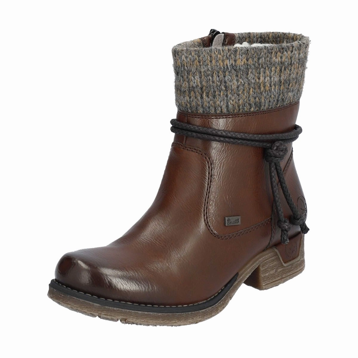 Rieker Women's 79688-25 Brown Waterproof Grippy Outsole Backcountry Camper Stable Support River Crossing