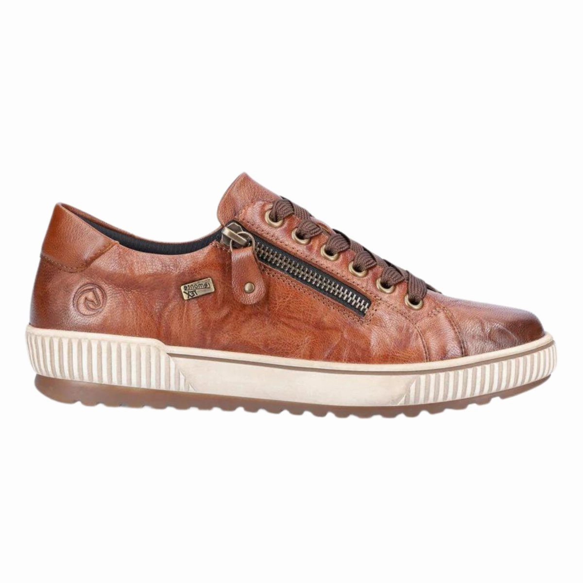 Padded Tongue Construction Every Step Rieker Women's D0700-22 Maditta Brown Waterproof