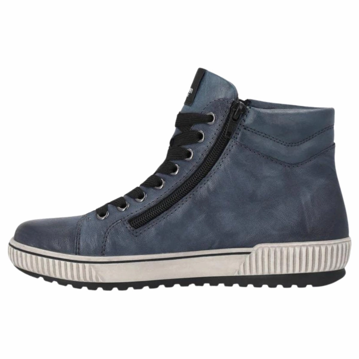 Middle-Aged Man Rieker Women's D0772-14 Baltik/Royal Waterproof