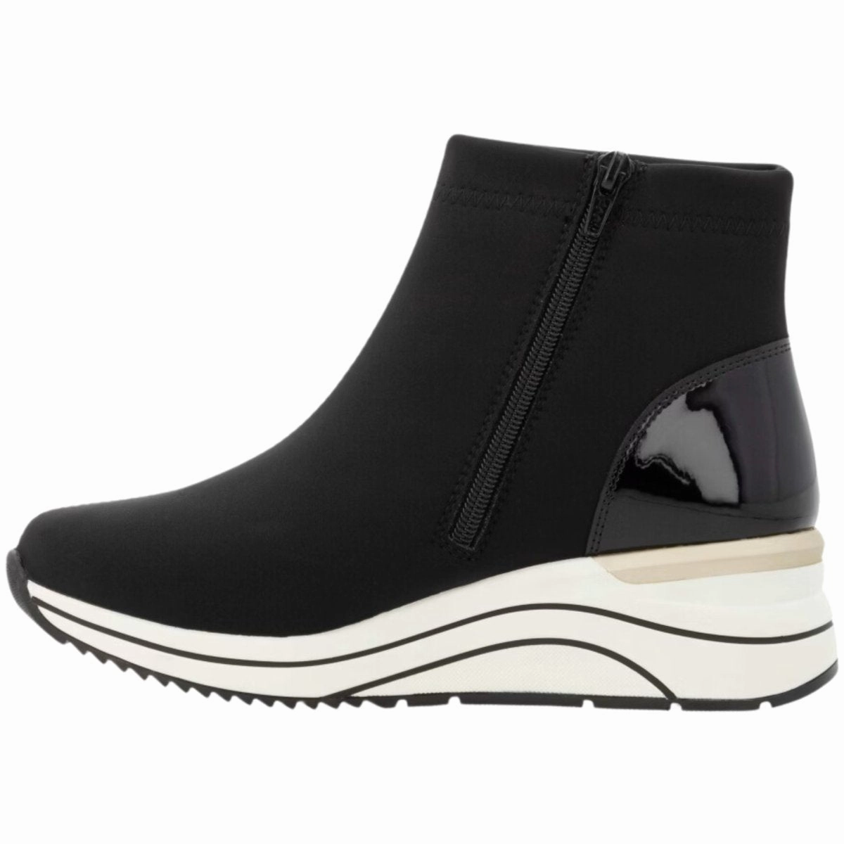 Rieker Women's D0T73-03 Black Stretch Waterproof Popular Model Running Ease