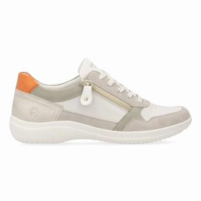 Smart Fit Rieker Women's Louann D1E06-80 Clay/Off-White/Sage/Shell/Orange